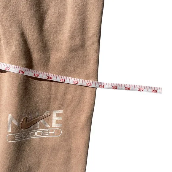 Nike Sweatpants Men's Size XL Tan Fleece Joggers Athletic Pants Swoosh Logo - Picture 8 of 14
